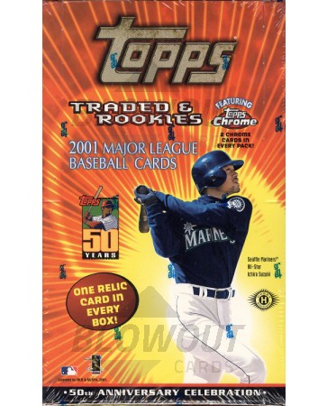2001 Topps Traded & Rookies Baseball Hobby Box