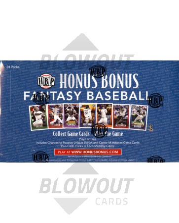 2017 Honus Bonus Fantasy Baseball 20 Box Case