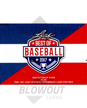 2017 Leaf Best of Baseball 5 Box Case