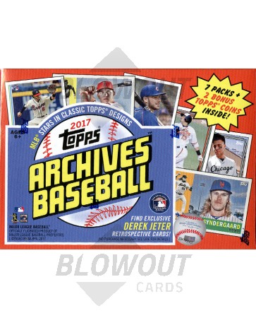 2017 Topps Archives Baseball Blaster 16 Box Case