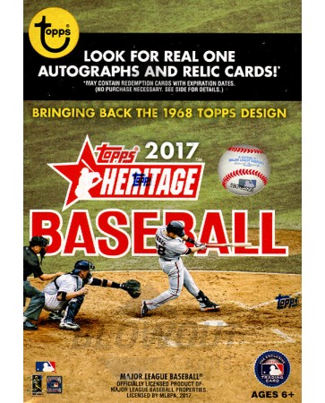 2017 Topps Heritage Baseball Blaster 16 Box Case