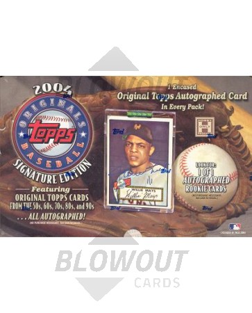 2004 Topps Originals Signature Edition Baseball Hobby Box