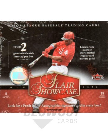 2006 Fleer Flair Showcase Baseball Hobby 16 Box Case