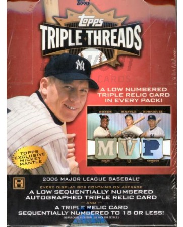 2006 Topps Triple Threads Baseball Hobby Box