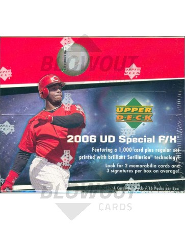 2006 Upper Deck Special F/X Baseball Hobby 18 Box Case