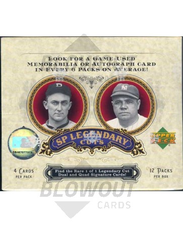 2006 Upper Deck SP Legendary Cuts Baseball Hobby 16 Box Case
