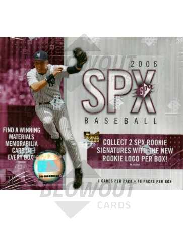 2006 Upper Deck SPX Baseball Hobby 14 Box Case