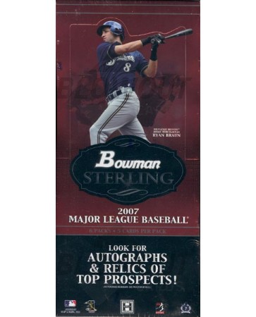 2007 Bowman Sterling Baseball Hobby 8 Box Case