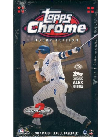 2007 Topps Chrome Baseball Hobby Box