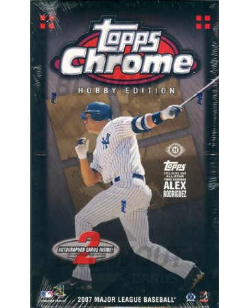 2007 Topps Chrome Baseball Hobby 12 Box Case