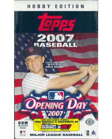 2007 Topps Opening Day Baseball Hobby 20 Box Case