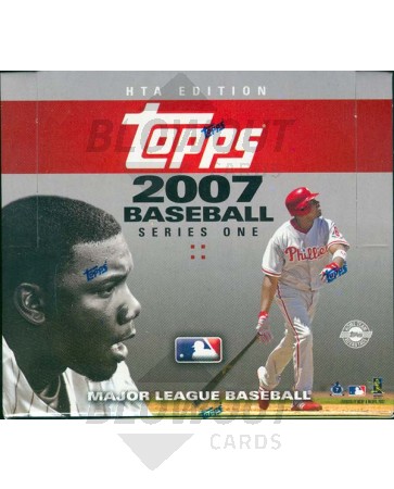 2007 Topps Series 1 Baseball Jumbo HTA 6 Box Case