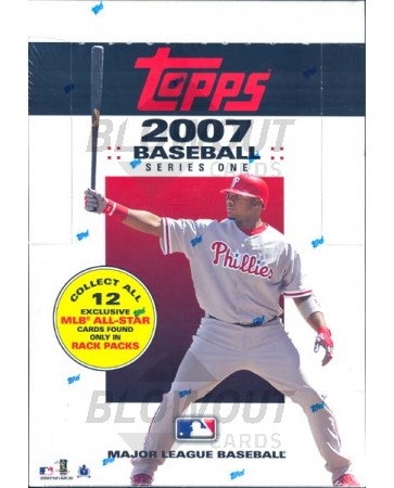 2007 Topps Series 1 Baseball Rack Pack Box