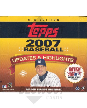 2007 Topps Series 3 Updates Baseball Jumbo HTA 6 Box Case