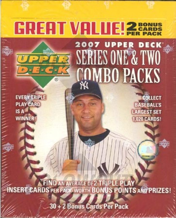 2007 Upper Deck Series 1 & 2 Combo Baseball Fat Pack 20 Box Lot