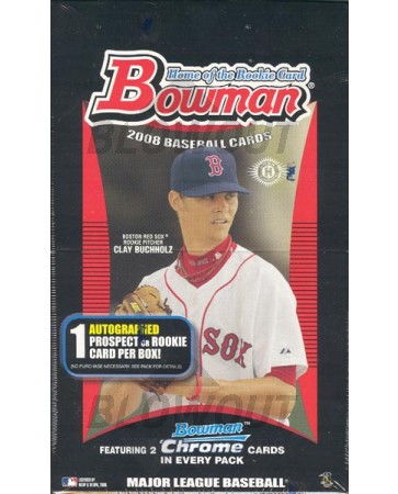 2008 Bowman Baseball Hobby 12 Box Case