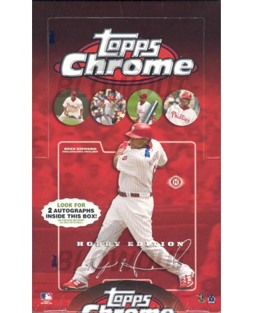 2008 Topps Chrome Baseball Hobby 12 Box Case