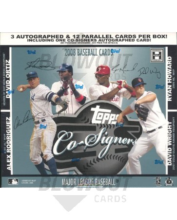 2008 Topps Co-Signers Baseball Hobby 12 Box Case