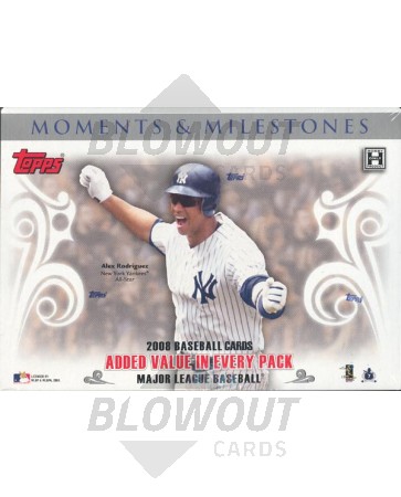 2008 Topps Moments & Milestones Baseball Hobby Box