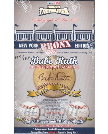 2008 Tristar Autographed Baseball New York Bronx Ed 24 Box Case