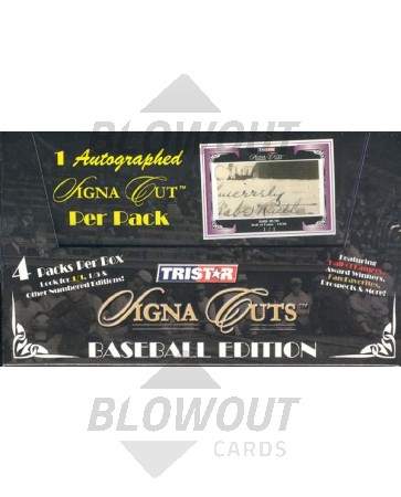 2008 Tristar Signa Cuts Baseball (Oct Release) Hobby 12 Box Case