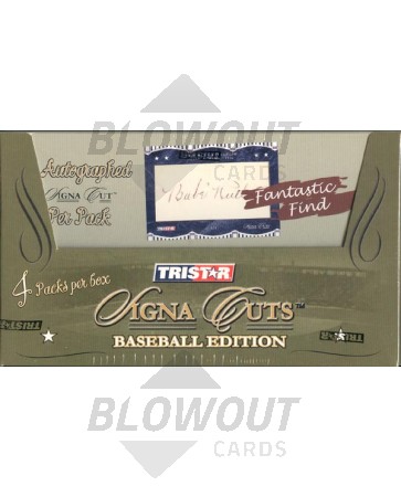 2008 Tristar Signa Cuts Baseball Hobby 12 Box Case
