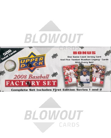 2008 Upper Deck First Edition Baseball Factory Set