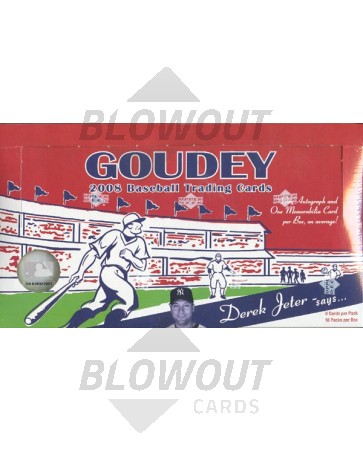 2008 Upper Deck Goudey Baseball Hobby 12 Box Case