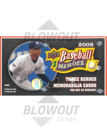 2008 Upper Deck Heroes Baseball Hobby 10 Box Case