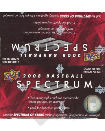 2008 Upper Deck Spectrum Baseball Hobby 14 Box Case