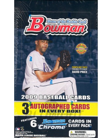 2009 Bowman Baseball Jumbo (HTA) 8 Box Case