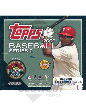 2009 Topps Series 2 Baseball Jumbo HTA 6 Box Case