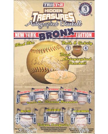2009 Tristar Autographed Baseball NY Bronx Ed Ser 3 Box