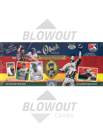 2009 Tristar OBAK Baseball Hobby 24 Box Case