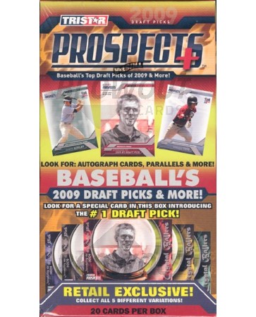 2009 Tristar Prospects Plus Baseball Blaster 20 Box Lot