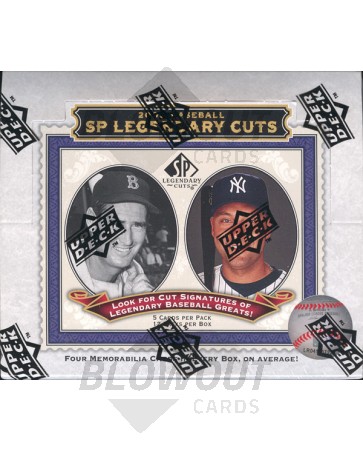 2009 Upper Deck SP Legendary Cuts Baseball Hobby 8 Box Case