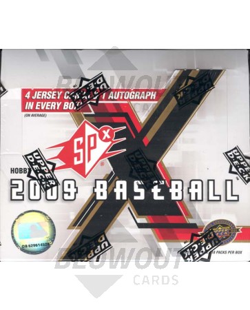 2009 Upper Deck SPx Baseball Hobby 14 Box Case