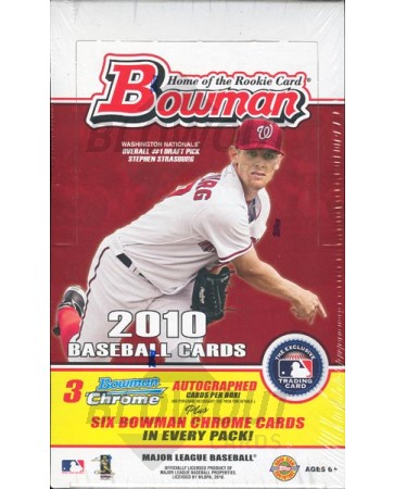 2010 Bowman Baseball Jumbo (HTA) 8 Box Case