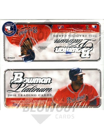 2010 Bowman Platinum Baseball Retail Box