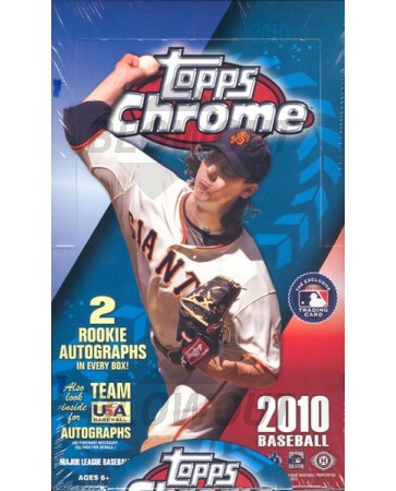 2010 Topps Chrome Baseball Hobby 12 Box Case