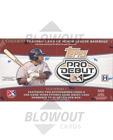 2010 Topps Pro Debut Series 1 Baseball Hobby 12 Box Case