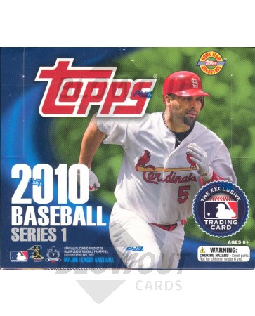 2010 Topps Series 1 Baseball Jumbo HTA 6 Box Case
