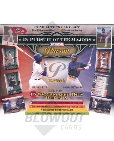 2010 Tristar In Pursuit of the Majors Ser 1 Baseball 24 Box Case