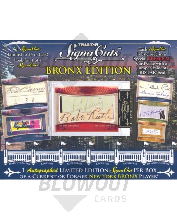 2010 Tristar Signa Cuts Bronx Edition Baseball 12 Box Case