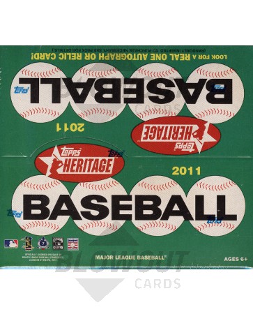 2011 Topps Heritage Baseball Retail Box