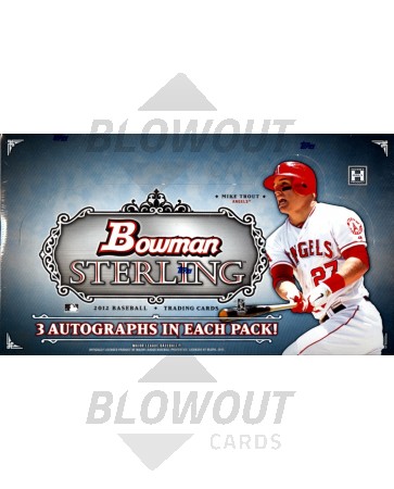 2012 Bowman Sterling Baseball Hobby 4 Box Case