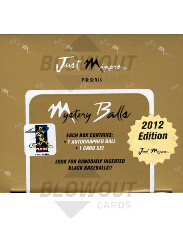 2012 Just Minors Mystery Balls Baseball Hobby 10 Box Case