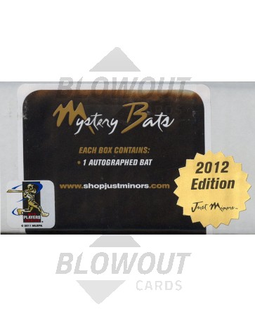 2012 Just Minors Mystery Bats Baseball Hobby 6 Box Case