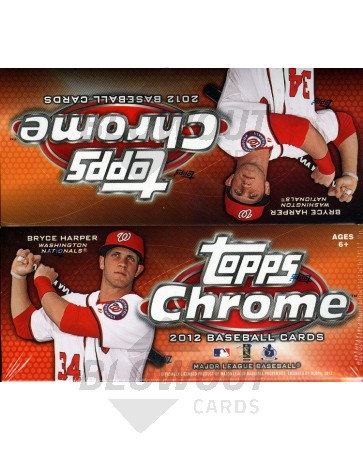 2012 Topps Chrome Baseball Retail 8 Box Case