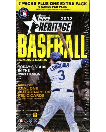 2012 Topps Heritage Baseball Blaster Box